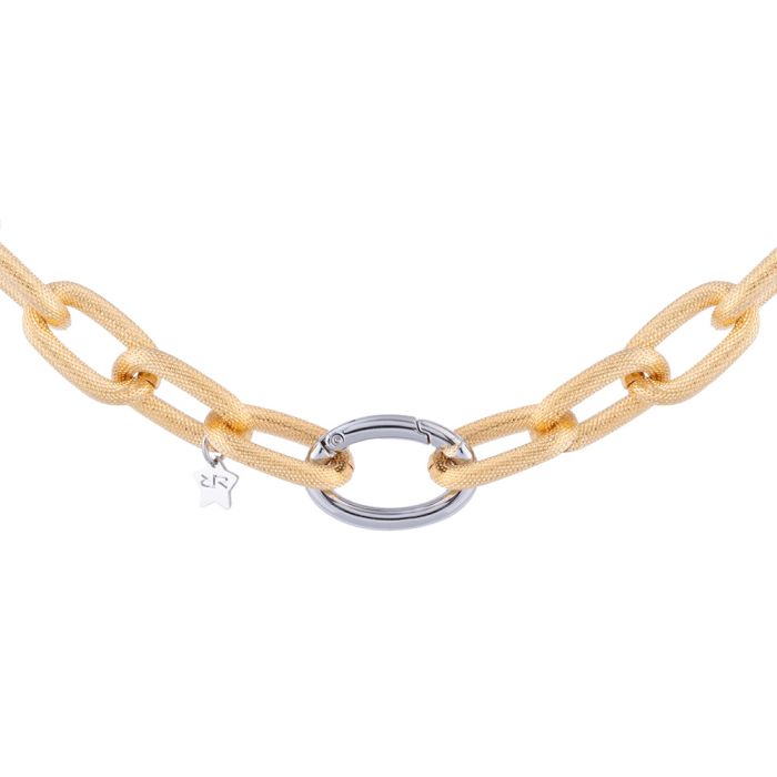 Medium Link Dimpled Necklace