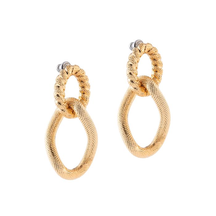 Double Mixed Link Earring