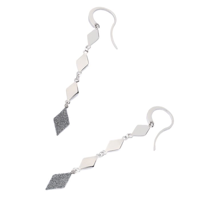 Diamond Shape Dangle Earrings