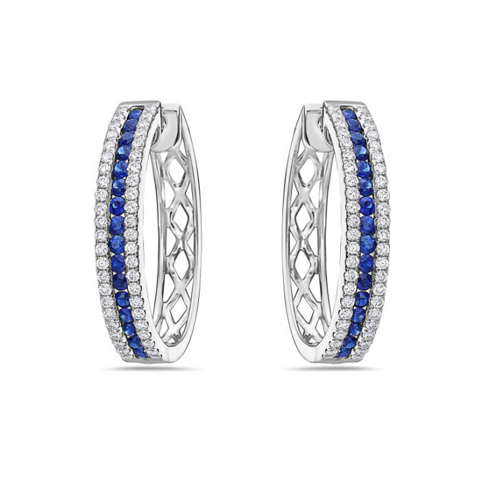 Gemstone and Diamond Earring