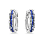 Gemstone and Diamond Huggies