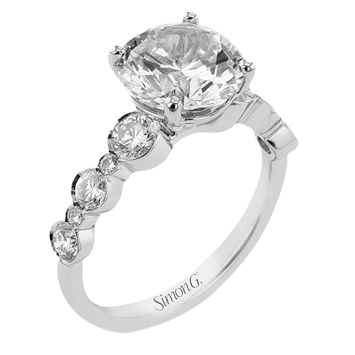 Bezel Set Multi Size Round Diamonds Mounting