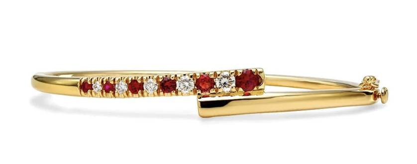Coil Ruby Bangle