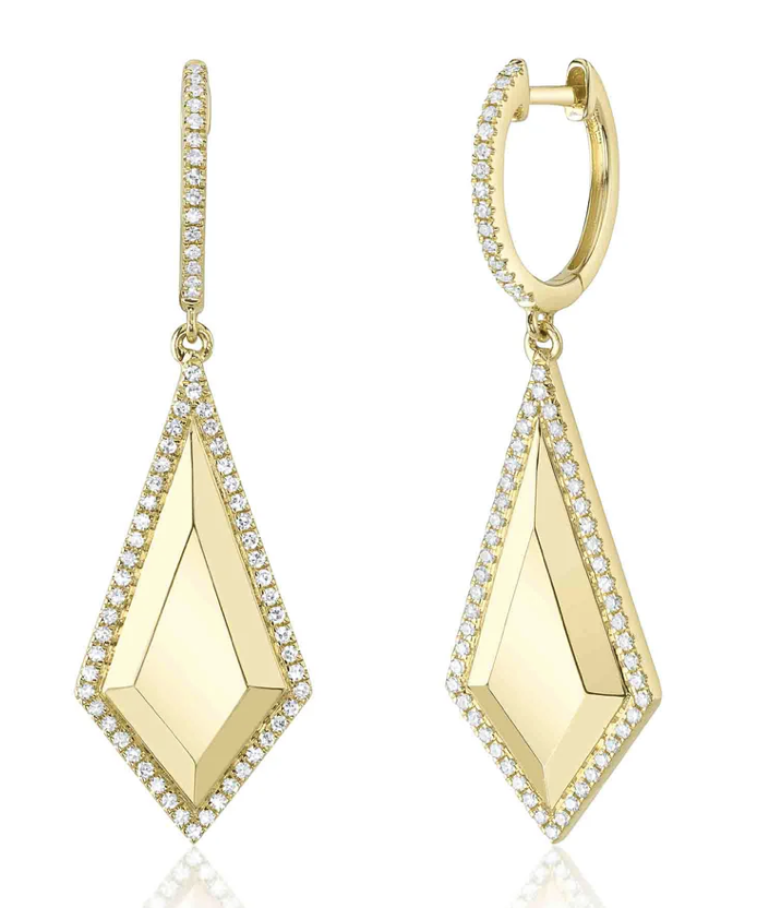 0.33CT REVERSE KITE DIAMOND EARRINGS