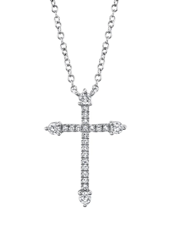 DIAMOND CROSS NECKLACE