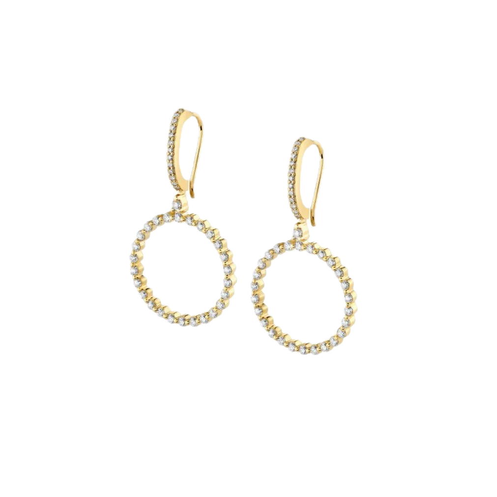 Cloud Ring Drop Earrings