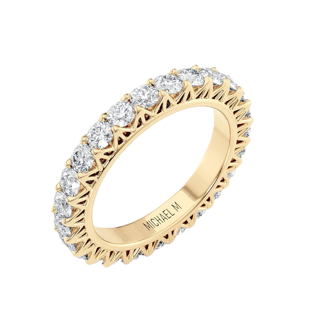 Crown Band- Four Prong Eternity