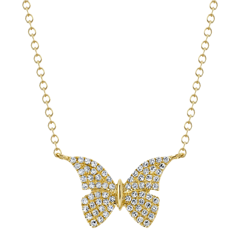 DIAMOND BUTTERFLY NECKLACE