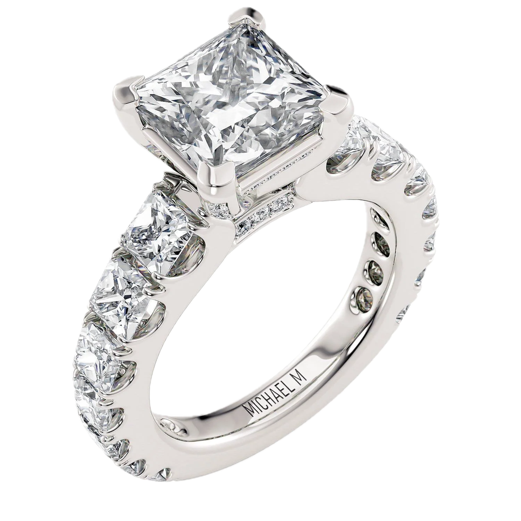 Emerald and Baguette 3ct Mounting