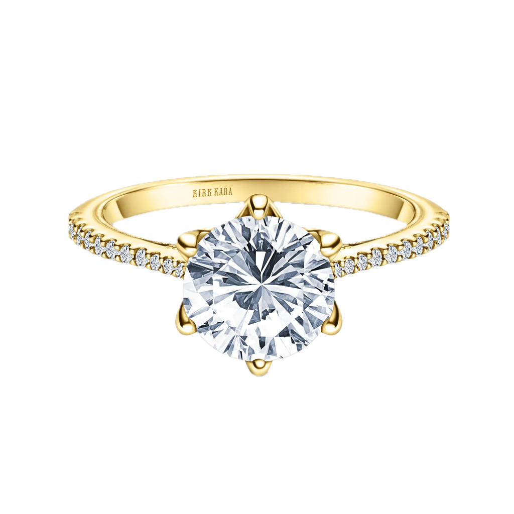 Filigree Diamond Solitaire Engagement Ring