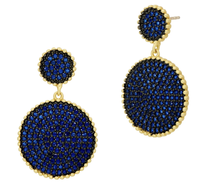 Pavé Elegance Drop Earring