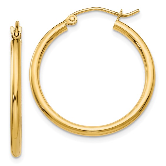 Lightweight Tube Hoop Earrings