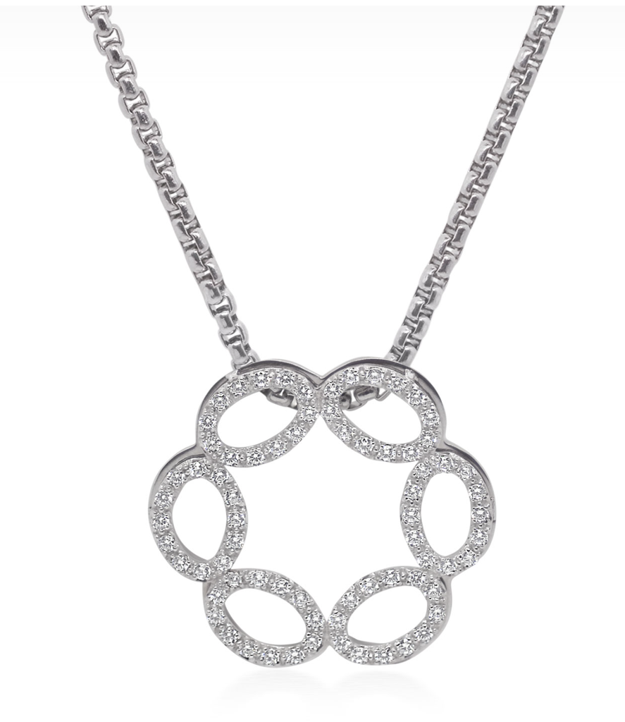 Vintage Signature Necklace with 18kt Gold & Diamonds