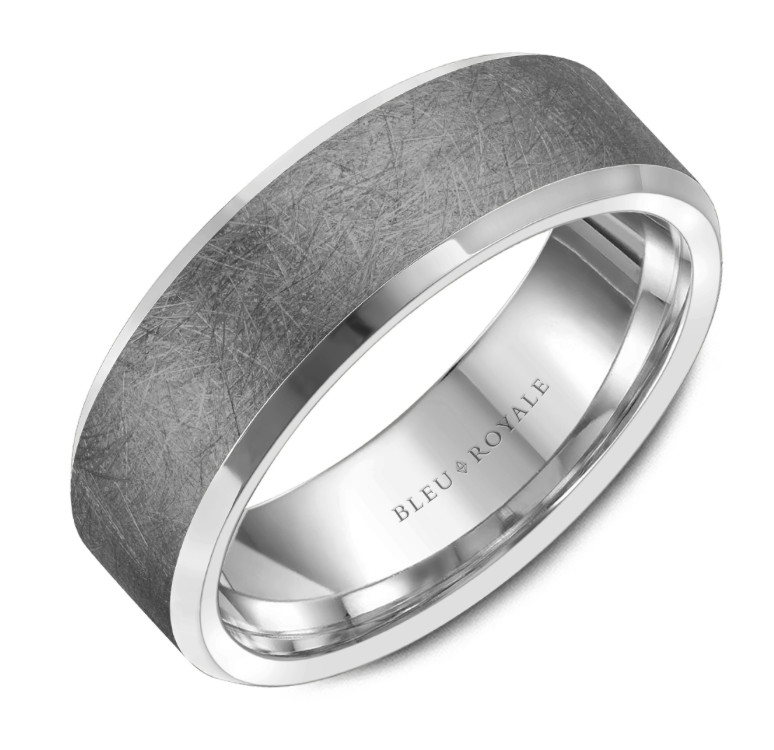 Tantalum and 14K Wedding Band
