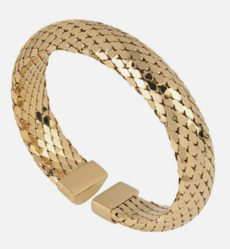 Rounded Top Cuff Bronze Bracelet