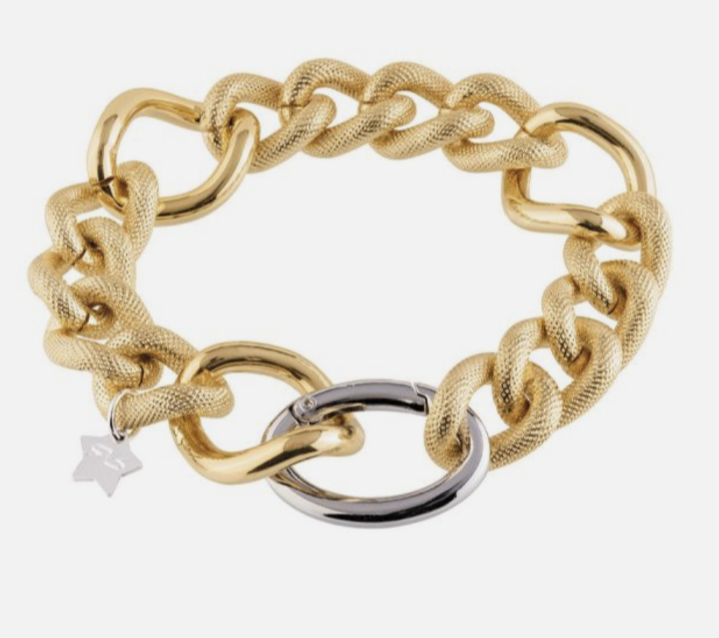 Diva bracelet with double mix links