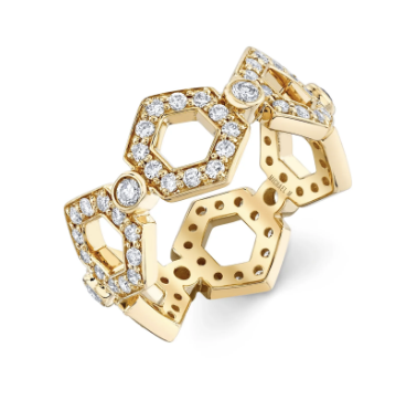 Pavé Hex Infinity Band