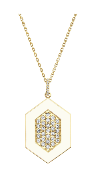 Chroma Pavé Hexagon Pendant