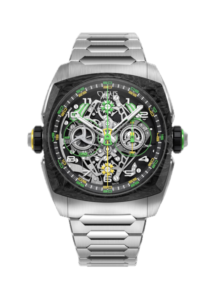 Dice Lime Carbon on Bracelet