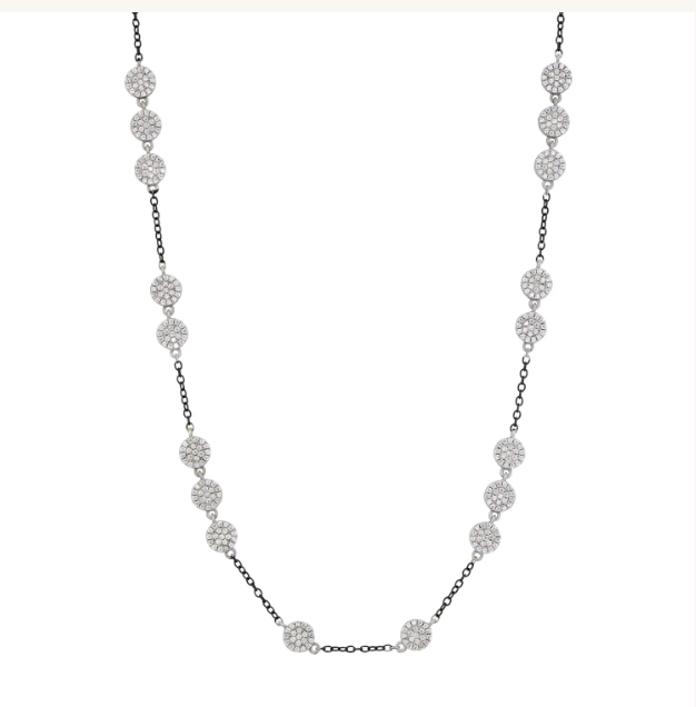 Industrial Finish Pavé Grit Necklace