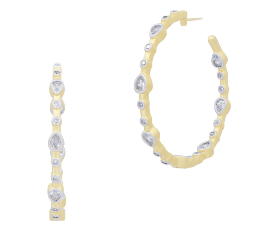 Teardrop Hoop Earrings