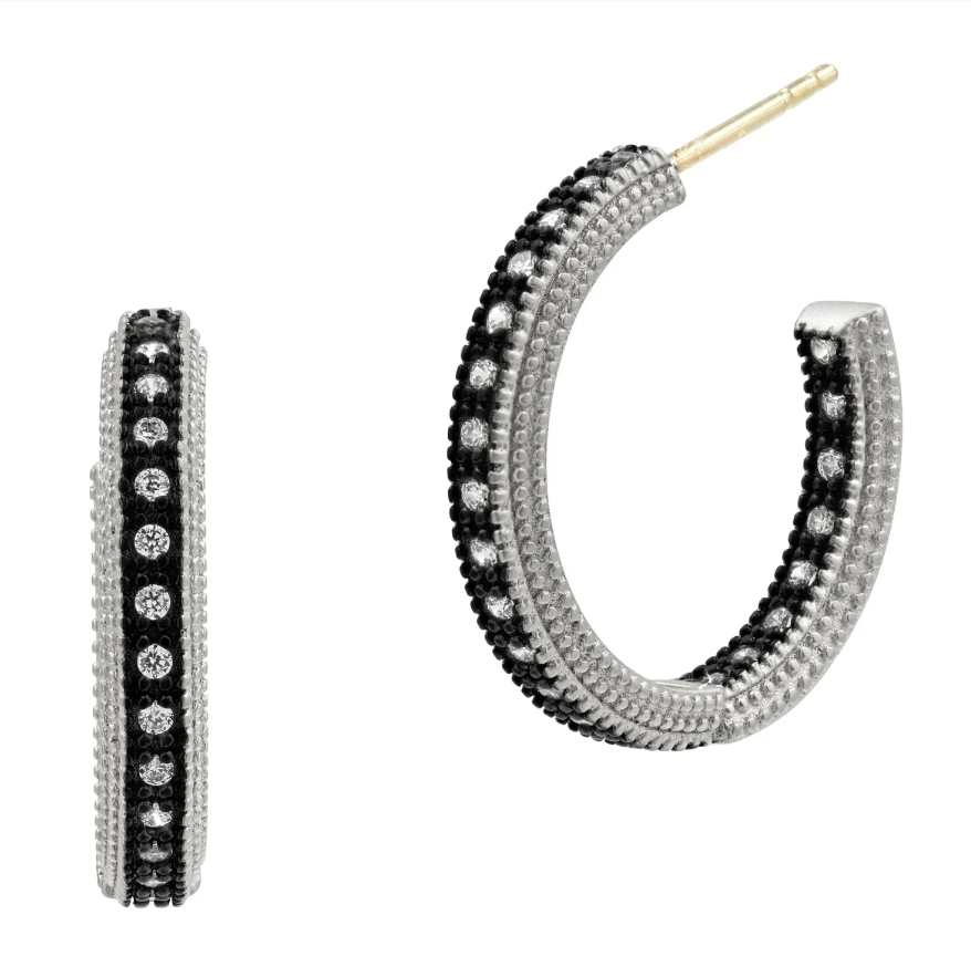 Classic Pavé Hoop Earrings