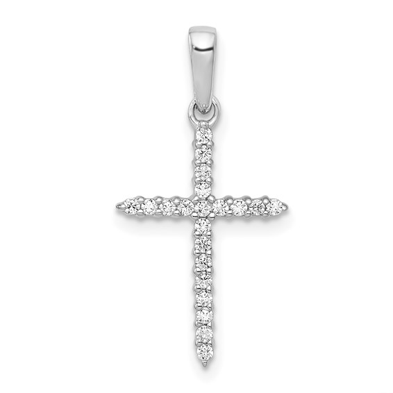 14kt. 1/6ct Diamond Cross Pendant