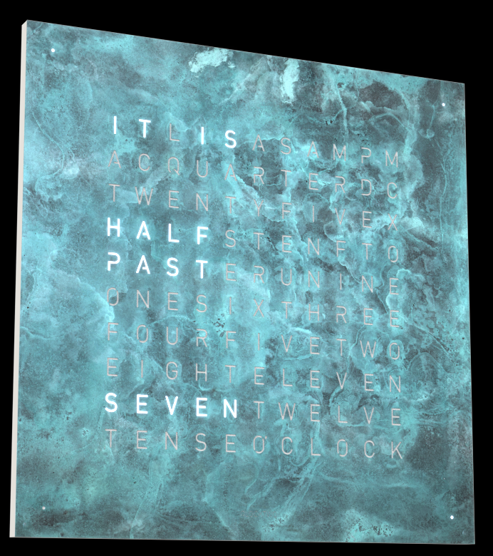 Large QlockTwo Earth Italian