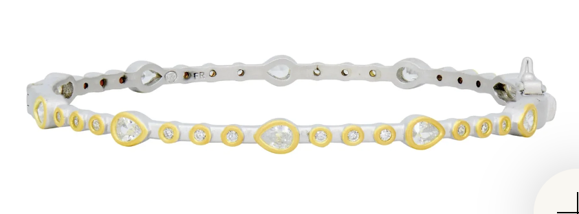 Teardrop Station Hinge Bangle