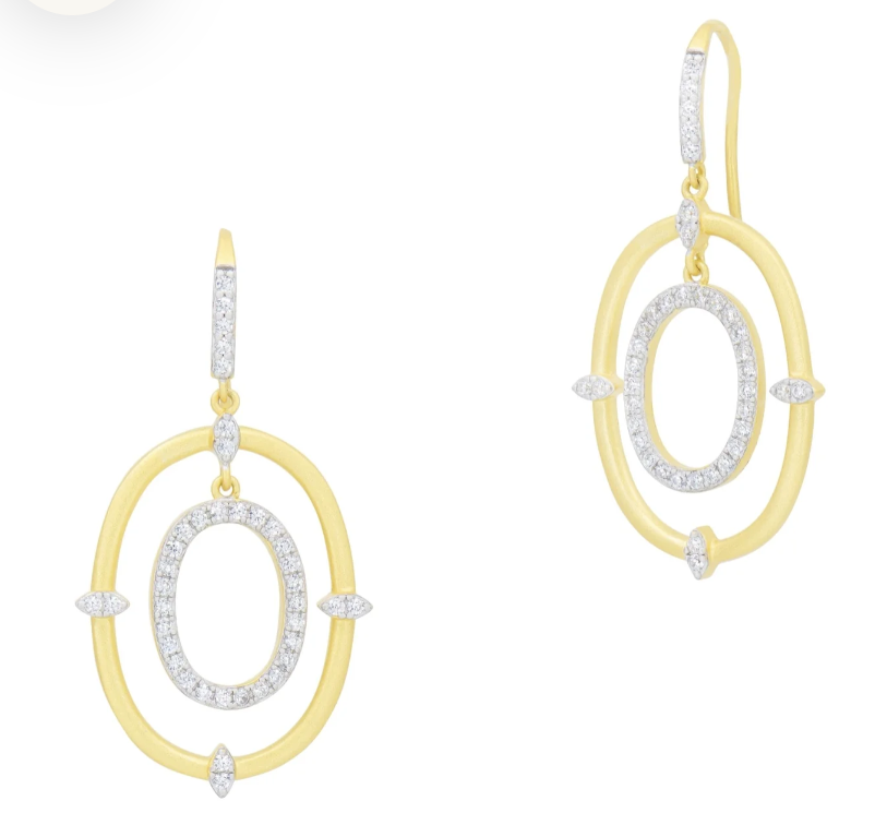 Streets in Bloom Double Open Hoop Earrings