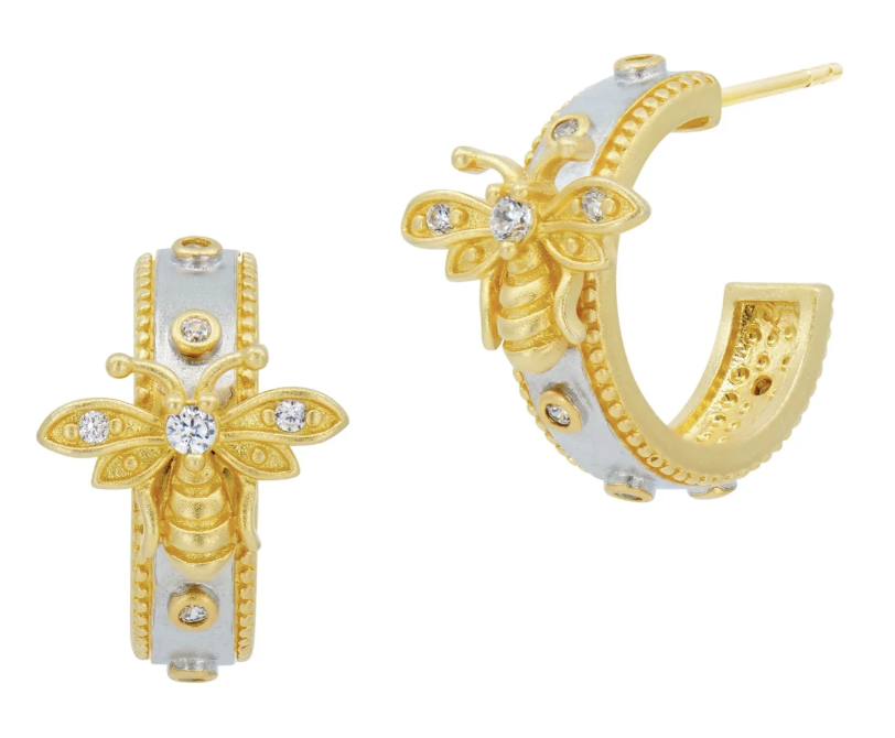 Wings of Hope Hoop Earrings