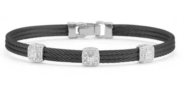 Triple Square Classic Stackable Bracelet