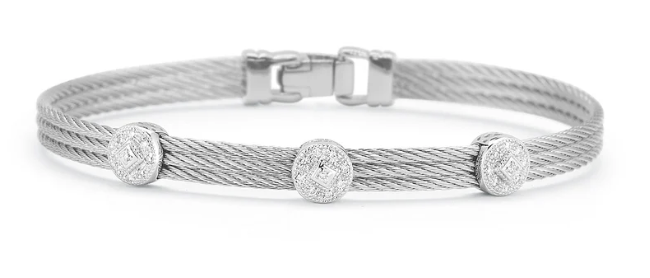 Triple Round Classic Stackable Bracelet