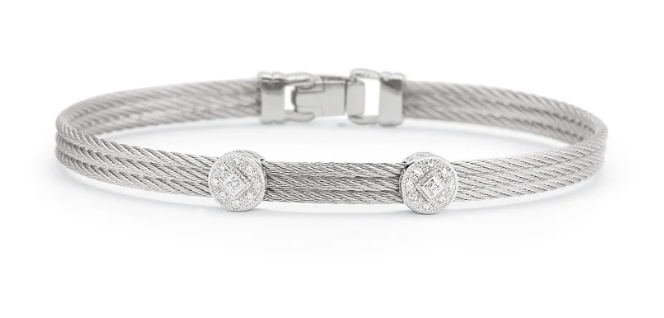 Double Round Classic Stackable Bracelet