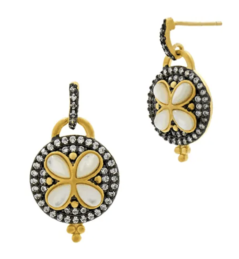 Fleur Bloom Round Petal Drop Earring