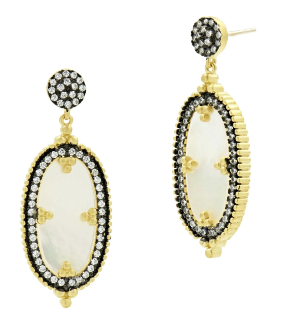 Imperial Oval Mother of Pearl Drop Earrings