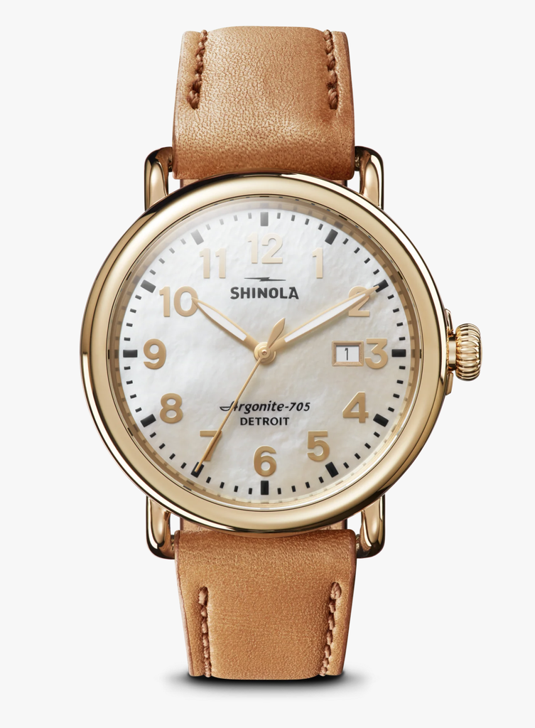 Runwell 41mm PVD Yellow Watch On Strap