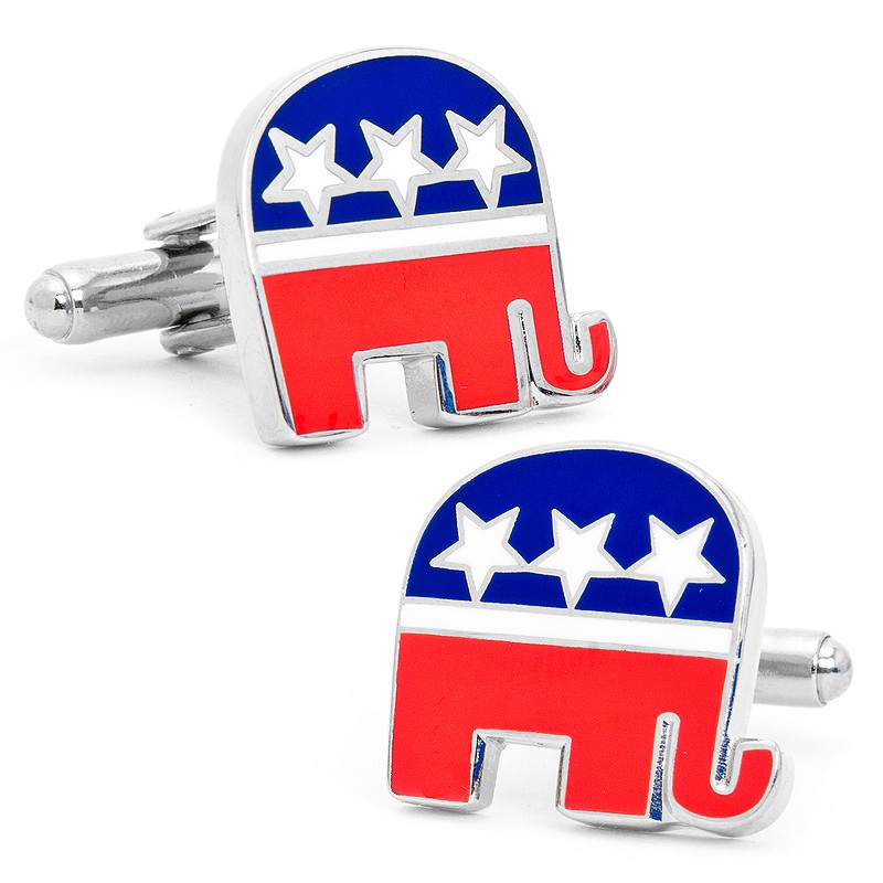 Red & Blue Republican Cufflinks