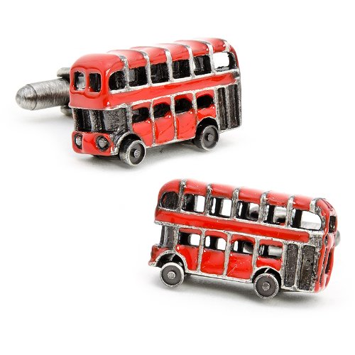 Stainless Steel Double Decker Bus Cufflinks