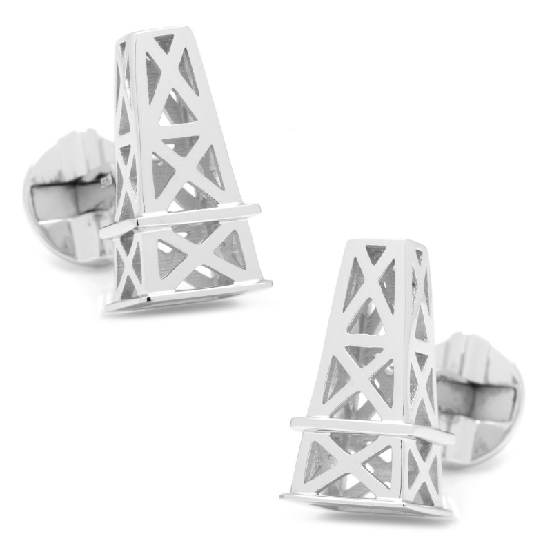 St Oil Derrick Cufflinks