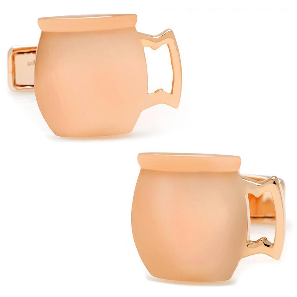 Sterling Silver Moscow Mule Copper Tin Cufflinks