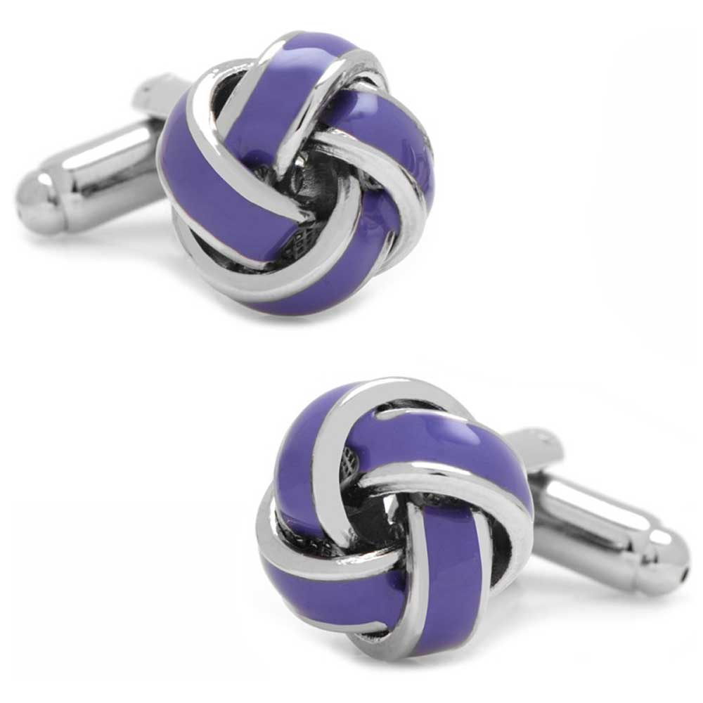 Lavender Knot Cufflinks