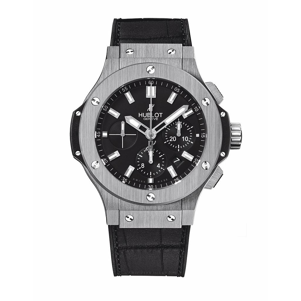 Hublot Big Bang 44m Stainless Steel Chrono On Black Dial
