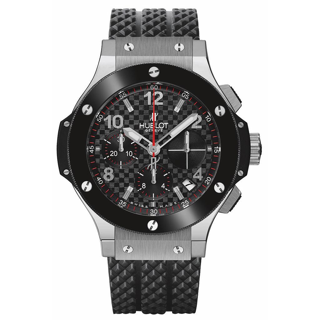 Hublot Big Bang 41m Stainless Steel Chrono W/Ceramic Bezel