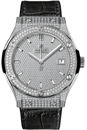 Hublot Stainless Steel Cf Full Pave