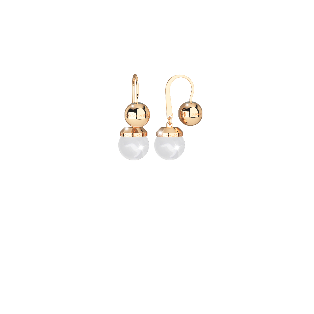 Rebecca Rose Pearl Dangle Earrings