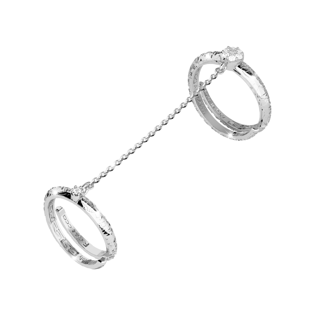 Rebecca Silver 925 Ring W/Stone