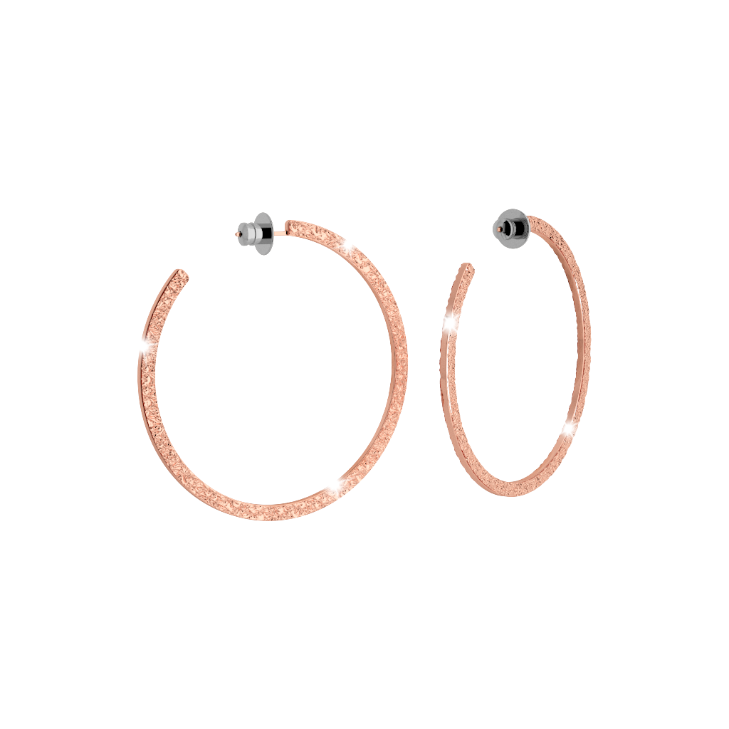 Rebecca Bronze Rose Hoop Earrings