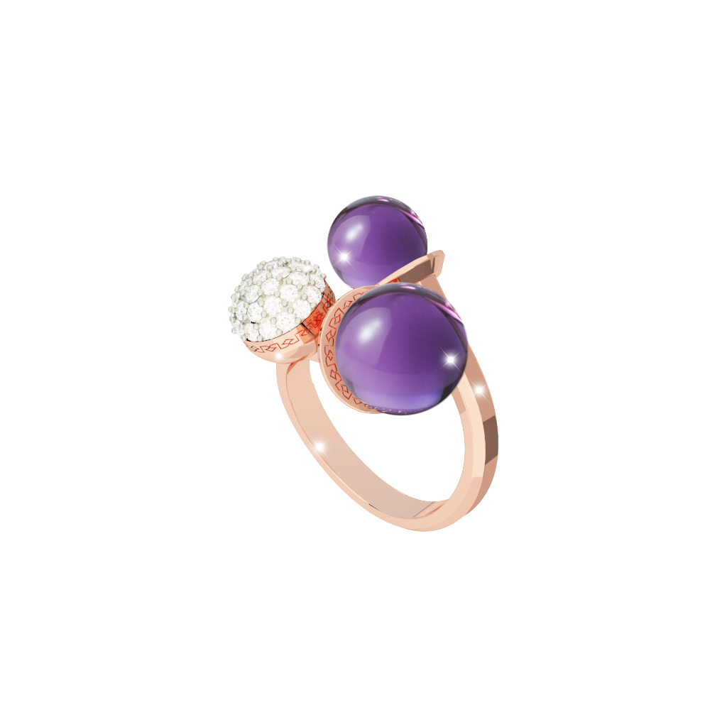 Rebecca Bronze Ring W/Stone