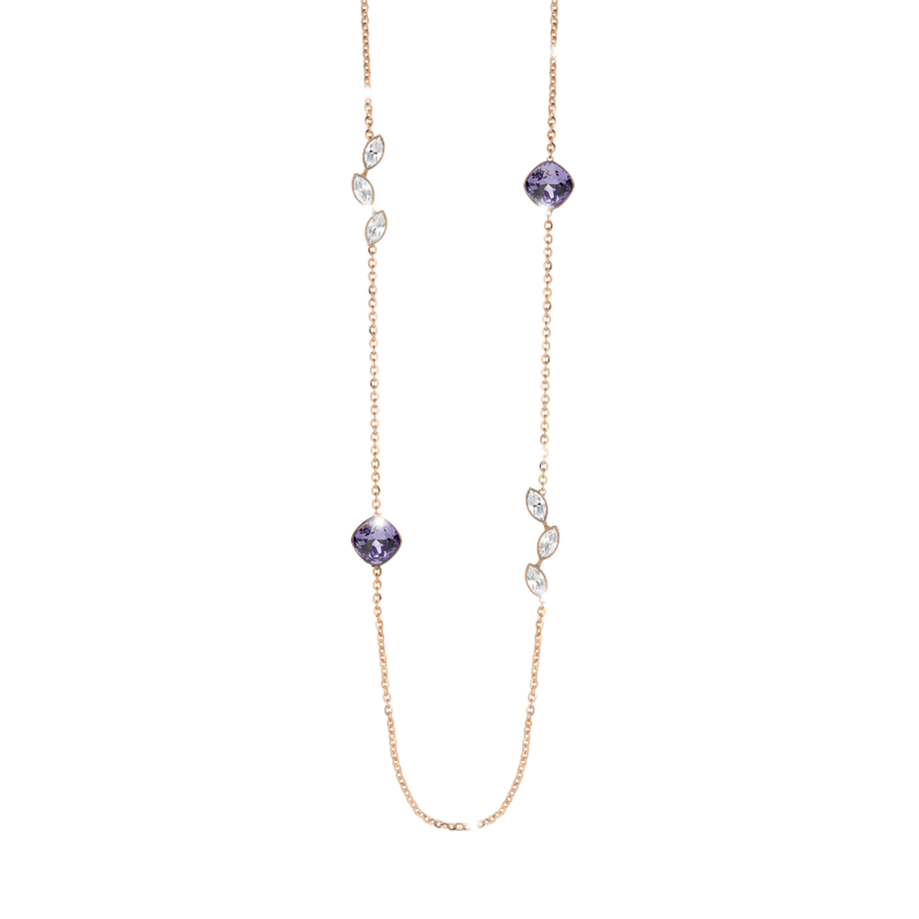 Rebecca Bronze Necklace W/Stones